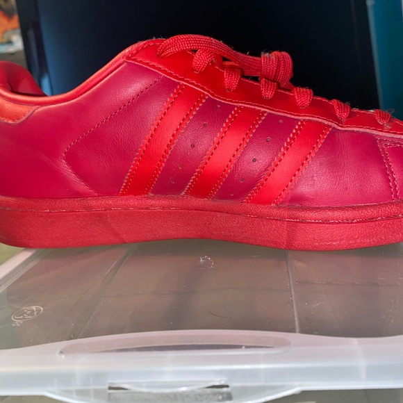 All Red Adidas Men Size:9 - Picture 5 of 12